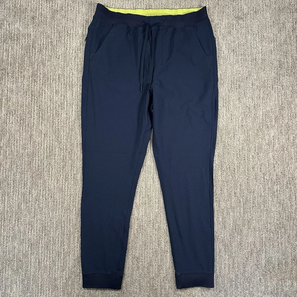 Bird Dogs Boom Pants Mens XL x 31L Blue Sweatpants Jogger Liner Stretch Casual
